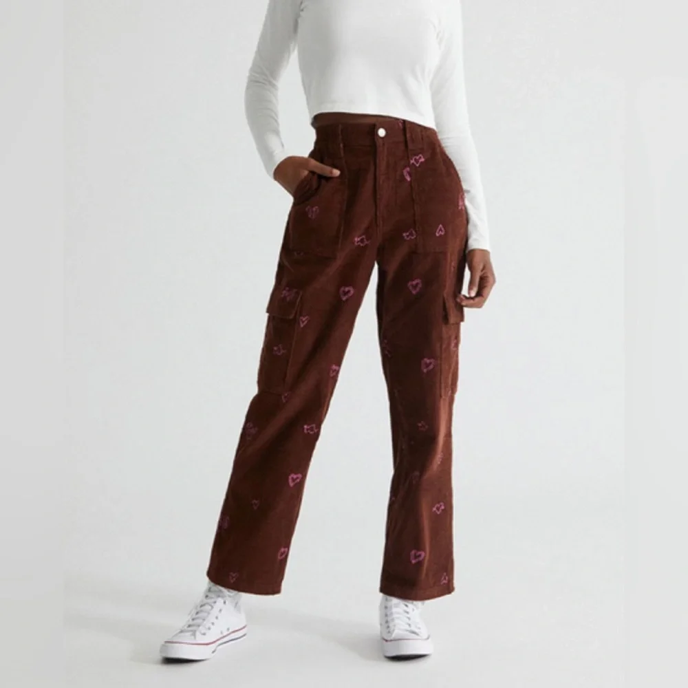 PacSun Heartbreaker Corduroy Cargo Elastic Waist Pants - Picture 3 of 11